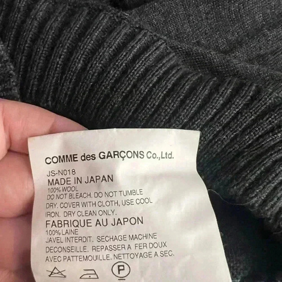 Junya Watanabe Comme des Garçons Wool Puff Sleeve Cardigan Small Japan RARE FIND - Picture 15 of 16